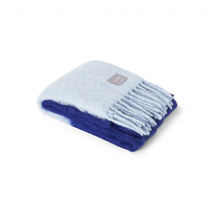 Stackelbergs Kid Mohair Blanket - Dipped died Blue and Mazarine