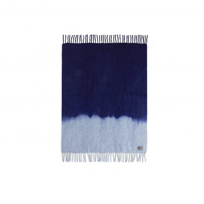 Stackelbergs Kid Mohair Blanket - Dipped died Blue and Mazarine